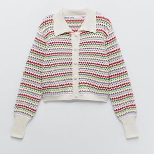 Rainbow Knit Cardigan